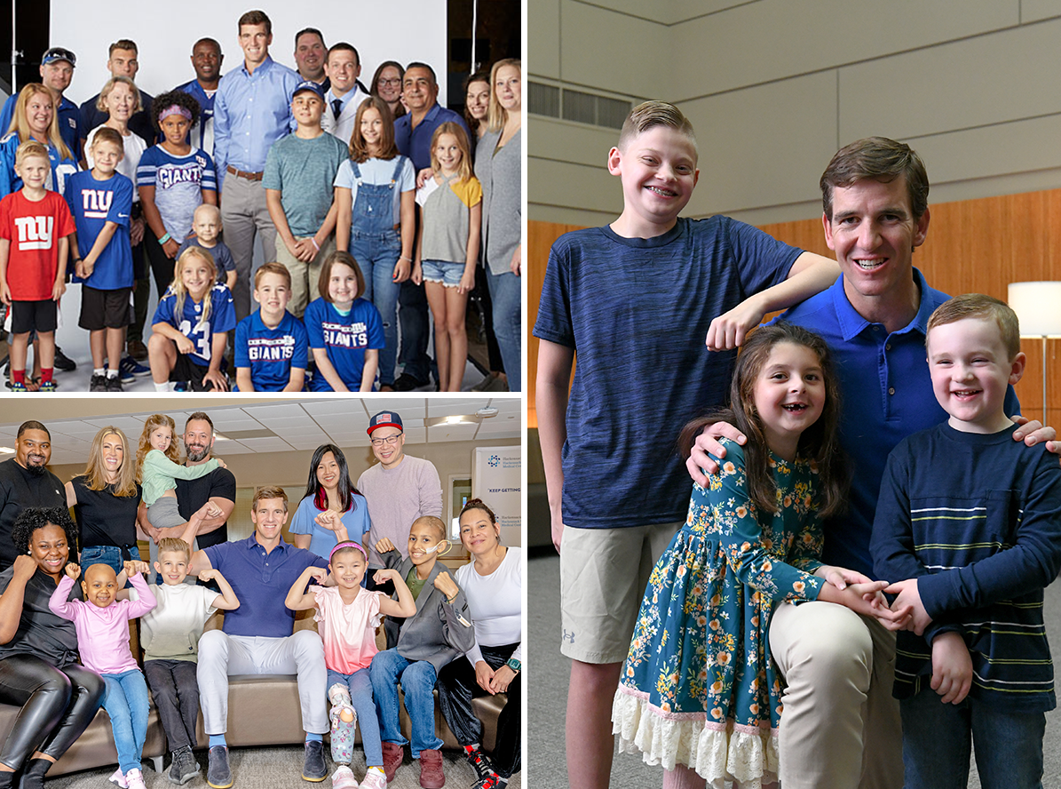 Tackle Kids Cancer Captain Eli Manning and TKC MVPs