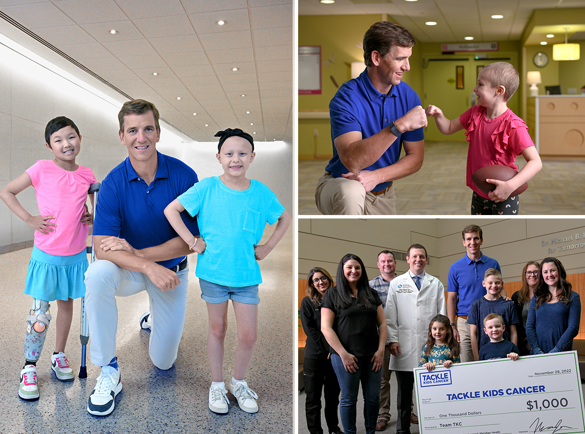 Tackle Kids Cancer Captain Eli Manning and TKC MVPs